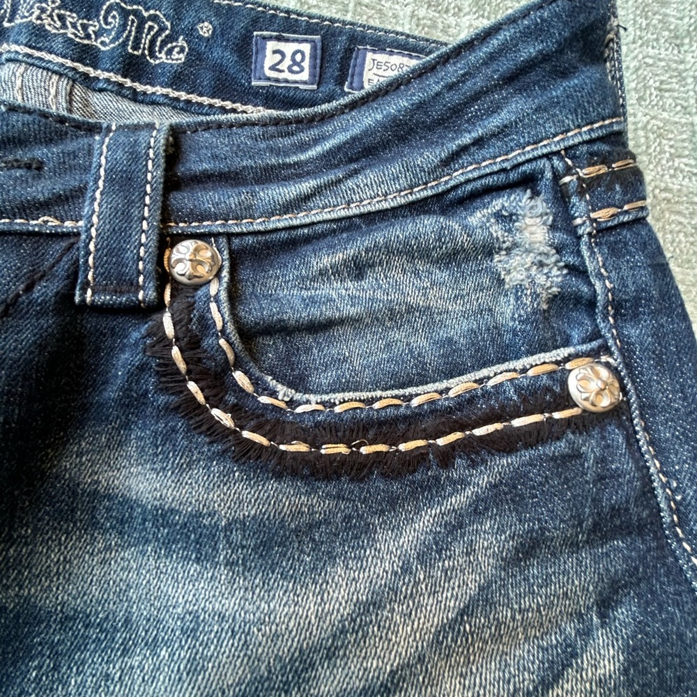 Miss Me Blue Flare & Wide Leg Jeans - Picture 11 of 13